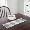 April & Olive Table Runner Annie Buffalo Check Grey Runner 8x24