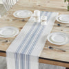 Antique White Stripe Blue Indoor/Outdoor Runner 12x48 - The Village Country Store 