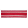 April & Olive Table Runner Arendal Red Stripe Runner Fringed 8x24