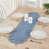 Celeste Blended Blue Indoor/Outdoor Runner Oval 12x48 - The Village Country Store 