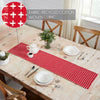 Gallen Red White Runner Fringed 12x48 - The Village Country Store 