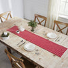 Gallen Red White Runner Fringed 12x60 - The Village Country Store 
