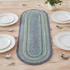 Jolie collection table runner with soft floral patterns and vintage farmhouse charm
