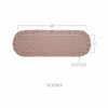 April & Olive Table Runner Rosehill Cottage Dusty Rose Gingham Ruffled Cotton Table Runner - 12x48 Pink & Natural Oval Runner