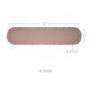 April & Olive Table Runner Rosehill Cottage Dusty Rose Gingham Ruffled Cotton Table Runner - 12x72 Pink & Natural Oval Runner
