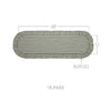 April & Olive Table Runner Rosehill Cottage Green Gingham Ruffled Cotton Table Runner - 12x48 Green & Natural Table Runner