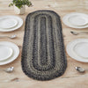 Sawyer Mill Black White Jute Oval Runner 12x36 - The Village Country Store 