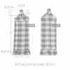 April & Olive Tea Towel Annie Buffalo Check Grey Button Loop Tea Towel Set of 3
