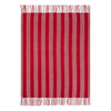 April & Olive Throw Arendal Red Stripe Woven Throw 50x60