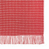 Gallen Red White Woven Throw 50x60 - The Village Country Store 