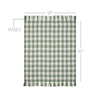 April & Olive Throw Pistachio Woven Check Throw Blanket with Fringe 50x60