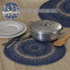 April & Olive Trivet Great Falls Blue Jute Trivet 15 Set of 3