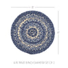 April & Olive Trivet Great Falls Blue Jute Trivet 8 Set of 3