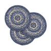 April & Olive Trivet Great Falls Blue Jute Trivet 8 Set of 3