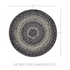 April & Olive Trivet Sawyer Mill Black White Jute Trivet 15 inch Diameter Set of 3