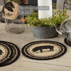 April & Olive Trivet Sawyer Mill Charcoal Pig Jute Trivet 8 inch Diameter Set of 3