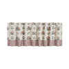 April & Olive Valance Rosehill Cottage Floral & Gingham Ruffled Cotton Window Valance - 19x72 Dusty Rose & Natural Valance
