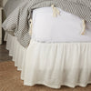 Custom Bed Skirt Antique Muslin White Queen Bed Skirt 80Lx60Wx16