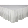 Custom Bed Skirt Antique Muslin White Queen Bed Skirt 80Lx60Wx16