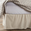 Custom Bed Skirt Market Place Natural King Bed Skirt 80Lx78Wx16