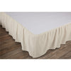 Custom Bed Skirt Market Place Natural Queen Bed Skirt 80Lx60Wx16