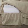 Custom Bed Skirt Provincial Linen Natural King Bed Skirt 80Lx78Wx21
