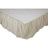 Custom Bed Skirt Provincial Linen Natural King Bed Skirt 80Lx78Wx21