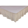 Custom Bed Skirt Sara's Ticking Black Ruffled King Bed Skirt 80Lx78Wx16