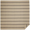 Custom Blanket Mill House Stripe Black Twin Coverlet 90Lx70W