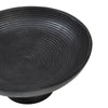 Custom Bowl Ribbed Black Wooden Bowl 12x12x5.5