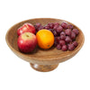 Custom Bowl Ribbed Natural Wooden Bowl 12x12x5.5