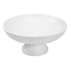 Custom Bowl Ribbed White Wooden Bowl 12x12x5.75