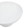 Custom Bowl Ribbed White Wooden Bowl 12x12x5.75