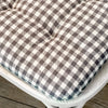Custom Chair Pad Gray Gables Check Chair Pad 16Lx16W