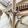Custom Chair Pad Gray Gables Check Chair Pad 16Lx16W