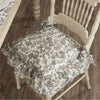 Custom Chair Pad Gray Gables Floral Chair Pad 16Lx16W