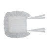 Custom Chair Pad Timeless Ticking Gray Ruffled Chair Pad 16Lx16W