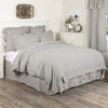 Custom Duvet Cover Farmhouse Ticking Gray Queen Duvet Cover 92Lx92W