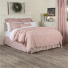 Custom Duvet Cover Farmhouse Ticking Red King Duvet Cover 92Lx108W