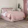 Custom Duvet Cover Farmhouse Ticking Red Queen Duvet Cover 92Lx92W