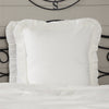 Custom Euro Sham Elizabeth Ruffled Fabric Euro Sham 26Lx26W