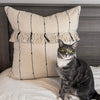 Custom Euro Sham Farmcloth Stripe Fringed Euro Sham 26Lx26W