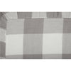 Custom Euro Sham Madison Check Gray Euro Sham 26Lx26W