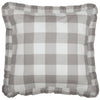 Custom Euro Sham Madison Check Gray Euro Sham 26Lx26W