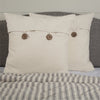 Custom Euro Sham Market Place Natural Fabric Euro Sham 26Lx26W