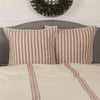 Custom Euro Sham Market Place Red Quilted Euro Sham 26Lx26W