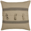 Custom Euro Sham Mill House Stripe Black Euro Sham 26Lx26W