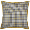 Custom Euro Sham Morning Meadow Plaid Fabric Euro Sham 26Lx26W
