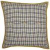 Custom Euro Sham Morning Meadow Plaid Fabric Euro Sham 26Lx26W