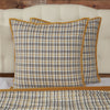 Custom Euro Sham Morning Meadow Plaid Fabric Euro Sham 26Lx26W